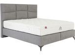 Boxspringbett HOME AFFAIRE "Violette erhältlich in den Breite 160, 180 & 200cm", grau, B:169cm L:212cm, 100% PES, Komplettbetten, Boxspringbett, inkl. Topper und extra dicker Taschen-Federkernmatratze