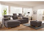 Ecksofa HOME AFFAIRE "Ventura L-Form", braun (espresso), B:277cm H:86cm T:172cm, Luxus-Microfaser in Lederoptik (100% Polyester);Struktur (100% Polyester);Luxus-Microfaser (90% Polyester, 10% Polyamid), Sofas, Ecksofa, wahlweise mit Bettfunktion und Bettfunktion/Bettkasten