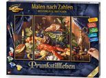 Malen nach Zahlen SCHIPPER "Meisterklasse Triptychon - Prunkstillleben", bunt, Malvorlagen, KinderB:20cm H:50cm, Malen nach Zahlen, Made in Germany, B:20cm H:50cm