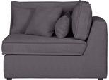 Sofa-Eckelement OTTO HOME "Enid", grau, B:130cm H:75cm, 100% Polyester, Polsterelemente, Sofa-Eckelement, Teil eines Modulsofas, fester Sitzkomfort, auch in Breitcord