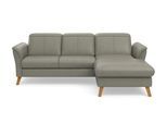 Ecksofa SIT & MORE "Romero L-Form", grau, B:245cm H:91cm T:178cm, 100% Polyester, Sofas, Ecksofa, wahlweise mit oder ohne Relax-Funktion, Bettfunktion, Bettkasten