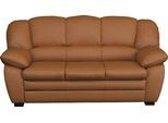 2,5-Sitzer COTTA "Casino", braun (amber), B:191cm H:88cm T:92cm, 100% Echtleder, Sofas, 2 5-Sitzer, Polstergarnitur, auch als Set erhältlich