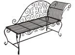 Gartenbank GARDEN PLEASURE "Lamington", braun (rost), B:163cm H:87cm T:47,5cm, Stahl, Sitzbänke, Gartenbank