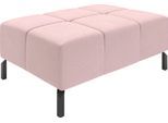 Hockerbank HOME AFFAIRE "Ancona New", rosa, B:107cm H:43cm T:71cm, 100% Polyester, Hocker, Hockerbank, passend zum Ecksofa, auch in Easy care-Bezug + Cord