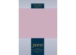 Spannbettlaken JANINE "TOPPER 5001", rosa (altrosé), 1 Stk., Jersey-Elasthan, 100x200 100x210 100x220 90x200 90x210 90x220 10cm, Jersey-Elasthan, Obermaterial: 95% Baumwolle, 5% Elasthan, Bettlaken, Spannbettlaken, mit Rundumgummizug
