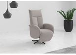 TV-Sessel SIT & MORE "Glendale", beige (silber), B:75cm H:112cm T:82cm, 100% Polyester, Sessel, TV-Sessel, wahlweise mit Aufstehhilfe, 2 Motoren und Akku