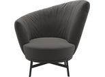 Drehsessel MUSTERRING "Kleo", grau (stone crona), B:97cm H:95cm T:88cm, 100% Polyester, Sessel, Drehsessel, mit Drehfunktion um 360, inklusive Nierenkissen