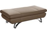 Hocker PLACES OF STYLE "San Angelo", braun (schlamm), B:130cm H:43cm T:65cm, NaturLEDER-«Uruguay« (echtes Rindsleder); Stärke 0, 9 - 1, 1 mm;NaturLEDER- »Frederica« (echtes Rindsleder); Stärke 1, 1 - 1, 3 mm;Luxus-Microfaser (100% Polyester), Hocker, Hocker