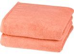 Handtücher ROSS "Sensual 9000", bunt (peach, pink), B:50cm L:100cm, Frottier, Obermaterial: 100% Baumwolle, Handtücher, Handtücher, mit Aloe-Vera-Öl veredelt
