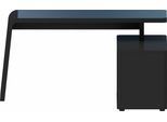 Eckschreibtisch JAHNKE "CSL 465", schwarz (schwarz matt), B:154cm H:76cm T:60cm, Tische, Eckschreibtisch