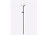 Windlicht HEINE HOME, braun (schwarzbraun), B:21,5cm H:160,5cm T:24,5cm, Kerzenhalter, Windlicht