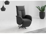 TV-Sessel SIT & MORE "Juma, inkl. Drehfunktion & Kopfteilverstellung", grau (dunkelgrau), B:75cm H:110cm T:82cm, 95% Polyester 5%Polyamid, Sessel, TV-Sessel, Höhe Armlehne 66 cm, wahlweise mit Aufstehhilfe, 2 Motoren und Akku
