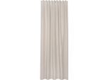 Gardine "Georgia", beige, B:140cm H:245cm, Polyester, HOME LIVING BY GERSTER, Gardinen, Gardine, SB-Schal "Georgia" mit Kombiband