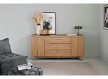 Sideboard JAHNKE "LIBRE SB 150", braun (montana eiche), B:150cm H:77,4cm T:39,2cm, Holzwerkstoff, Sideboards, Sideboard, Sideboard, Kommode, skandinavisch, Montana-Eiche, Breite 150 cm