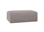 Polsterhocker INOSIGN "Koa", taupe, B:114cm H:44cm T:61cm, 100% Polyester, Hocker, Polsterhocker, Wellenunterfederung, weicher Lounge-Sitzkomfort