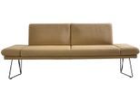 Polsterbank K+W KOMFORT & WOHNEN "Pego", beige (sand 35), B:206cm H:88cm T:66cm, Sitzbänke, Polsterbank, Seitenteilverstellung, wahlweise in 206 oder 226cm