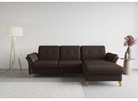 Ecksofa SIT & MORE "Göteborg", braun (dunkelbraun), B:268cm H:90cm T:176cm, Sofas, Ecksofa, Sitztiefenverstellung und Federkern, wahlweise mit Bettfunktion
