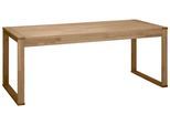 Schreibtisch VOGL MÖBELFABRIK "Toronto, Bürotisch, aus Massivholz, oder Echtholzfurnier", braun (wildeiche), B:141cm H:74cm T:70cm, Tische, Schreibtisch, In 2 Breiten, 180 cm und 140 cm