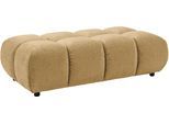 Polsterhocker HOME AFFAIRE "Cozy Bubble, mit eleganter Steppung, weich gepolstert, 143x73 cm", old, gold, B:143cm H:41cm T:73cm, 100% Polyester, Hocker, Polsterhocker, passend zum Sofa und dem drehbaren Sessel der Graceland-Serie