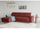 Ecksofa SIT & MORE "Sinatra L-Form", rot (bordeaux), B:258cm H:85cm T:170cm, 100% Polyester, Sofas, Ecksofa, mit Recamiere, optinal mit Kopfteilverstellung und Armteilfunktion