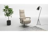 TV-Sessel SIT & MORE "Vario Comfort, inkl. Kopfteilverstellung & 360 Drehfunktion", beige (sand), B:70cm H:124cm T:85cm, 100% Polyester, Sessel, TV-Sessel, mit Gasdruck, Höhe der Armelehnen 60cm
