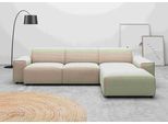 Ecksofa HOME AFFAIRE "Glimminge auch in Breitcord, Feincord, Bouclé + Easy care-Bezug", beige (natur), B:294cm H:71cm, 12% Polyaxryl, 88% Polyester, Sofas, Ecksofa, L-Form, Breite 294, Zierkissen