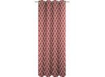 Vorhang ADAM "Maroccan Shiraz" Gr. 4, rot (dunkelrot), B:145cm H:245cm, Jacquard, Baumwolle (Bio-Baumwolle), Gardinen, Vorhang, aus 100% Bio-Baumwolle