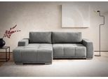 Ecksofa HOME AFFAIRE "Bolero L-Form", grau (stone), B:241cm H:66cm T:165cm, 96% POLYESTER (PES)/4% POLYAMID(PA), Sofas, Ecksofa, wahlweise mit Bettfunktion & Bettkasten