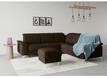 Ecksofa SIT & MORE "Sinatra L-Form", braun (dunkelbraun), B:251cm H:85cm T:231cm, 100% Polyester, Sofas, Ecksofa, optional mit Kopfteilverstellung und Armteilfunktion