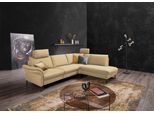 Ecksofa HOME AFFAIRE "Sarsina: mit Tonnentaschen-Federkern, perfekt zum Entspannen L-Form", beige (sand), B:265cm H:85cm T:223cm, 94% Polyester, 6% Nylon, Sofas, Ecksofa, inklusive 2 motorischen Relaxfunktionen mit Herz-Waage-Beschlag