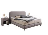 Boxspringbett HOME AFFAIRE "Cesson, in verschiedenen Breiten", beige, B:187cm L:207cm, Komplettbetten, Boxspringbett, inkl. Topper, wahlweise in H2, H3 oder H4 erhältlich