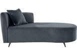 Recamiere HOME AFFAIRE "Hulby", blau (blaugrau), B:182cm H:82cm T:90cm, 95% Polyester, 5% Polyacryl, Sofas, Recamiere, wahlweise mit und ohne Hocker und Armlehne links oder rechts