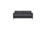 2,5-Sitzer FLEXLUX "Fiore, super bequem durch Kaltschaum im Sitz", grau (dervit grau), B:181cm H:85cm T:92cm, 100% Polyester, Sofas, 2 5-Sitzer, schmale Armlehnen, Füße Alu+ Eiche