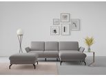 Ecksofa SIT & MORE "Fashion L-Form", grau, B:253cm H:84cm T:165cm, Sofas, Ecksofa, wahlweise mit Kopfteilverstellung und Vorziehsitz, motorisch