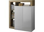 Highboard HOME AFFAIRE "Hamburg", weiß (weiß, cadiz), B:108cm H:126cm T:42cm, Sideboards, Highboard, Breite 108 cm