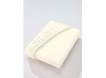 Spannbettlaken DORMISETTE Gr. 3, beige (natur), B:180cm L:200cm, Feinbiber, 100% Baumwolle, Bettlaken, Spannbettlaken