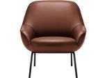 Sessel "Designsessel CR.482 in hochwertiger Detailverarbeitung", braun (signalbraun), B:76cm H:83cm T:83cm, CREATION BY ROLF BENZ, Sessel, Sessel, und tollem Sitzkomfort