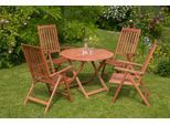 Garten-Essgruppe MERXX "Vitoria", beige (natur), Sitzmöbel-Sets, Garten-Essgruppe