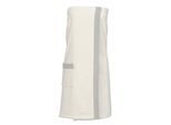 Sarong CARL ROSS "80100" Gr. 80, weiß (sanftes weiß, silber), 80/140, Frottier, Hausmäntel, Sarong