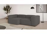 Ecksofa OTTO HOME "XL HAILY L-Form, Modularsofa extra tief, Sitztiefe 100/130 cm", grau (dunkelgrau), B:260cm H:72cm T:160cm, 100% Polyester, Sofas, Ecksofa, als Modul oder separat verwendbar, für individuelle Zusammenstellung