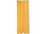Vorhang ESPRIT "Harp" Gr. 1, gelb (senf, gelb, curry), B:140cm H:250cm, Jacquard, Polyester, Gardinen, Vorhang, im zeilosen, unifarbenen Look