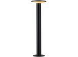 LED Pollerleuchte PAULMANN "Outdoor 230V Poller Plate insect friendly 2200-3000K IP44", grau (anthrazit), H:60cm Ø:15,9cm, Leuchten, LED Pollerleuchte, Insektenfreundlich