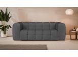3-Sitzer "TALISHA Designersofa, moderne Steppung, Maße B/T/H: 229/110/75 cm", grau (anthrazit), B:229cm H:75cm T:110cm, 100% Polyester, LEGER HOME BY LENA GERCKE, Sofas, 3-Sitzer, aufwendig gepolstert, hoher Sitzkomfort