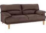3-Sitzer TRENDMANUFAKTUR "Cecilia, Sofa in italienischem Design", braun, B:200cm H:87cm T:90cm, Sofas, 3-Sitzer, mit tollem Sitzkomfort, extrabequeme Armlehnen, Holzfüße