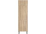 Kühlumbauschrank OPTIFIT "Klara", braun (wildeiche), B:60cm H:211,8cm T:58,4cm, Holzwerkstoff, Schränke, Kühlumbauschrank, Breite 60 cm