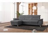 Ecksofa SIT & MORE "Astoria L-Form", grau (anthrazit), B:260cm H:91cm T:175cm, 100% Polyester, Sofas, Ecksofa, wahlweise mit motorischer Relaxfunktion