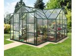 Gewächshaus VITAVIA "Sirona", grün (dunkelgrün), B:381cm T:381cm, Gewächshäuser, Gewächshaus