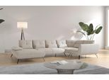 Wohnlandschaft OTTO HOME "Mikado U-Form", beige (creme), B:376cm H:88cm T:226cm, 100% Polyester, Sofas, Wohnlandschaft, inkl. Sitztiefenverstellung und Armteilverstellung