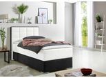 Boxspringbett MAINTAL, weiß, L:210cm, Bezug Microfaser aus 100% Polyester, Komplettbetten, Boxspringbett, mit Bettkasten und Topper