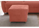 Hocker SIT & MORE "Sonoma", orange (terra), B:58cm H:45cm T:48cm, Struktur (100% Polyester);Luxus-Microfaser ALTARA NUBUCK (100% Polyester), Hocker, Hocker, mit Stauraumfach